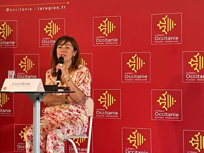 Région Occitanie/budget 2025 : Delga serre la vis 5 - Les indiscretions carole delga zoom 15 juillet - Les indiscretions