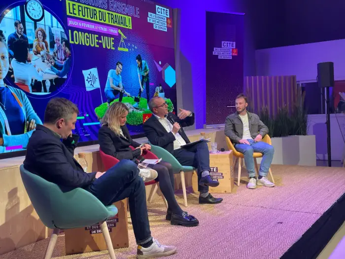 Futur du travail : ce qu’il faut retenir de la « Longue-Vue » de la Cité de l’Eco et des Métiers de Demain 1 - Les indiscretions WhatsApp Image 2025 02 10 at - Les indiscretions