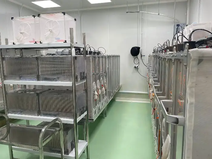 Des "cages" contenant chacune jusqu'à 16.000 moustiques. ©Jules Mestre