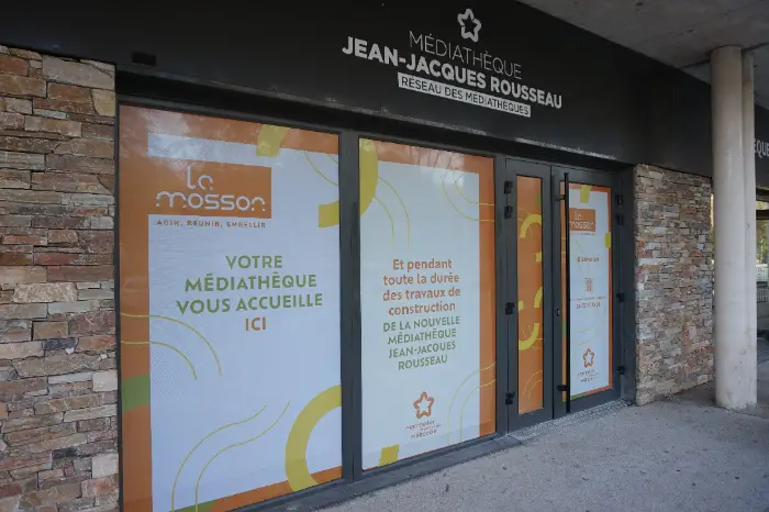 médiathèque temporaire Jean-Jacques Rousseau Montpellier