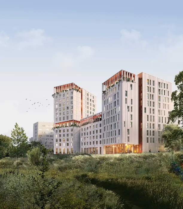Campus MBS : lancement d'une résidence étudiante de 329 logements 1 - Les indiscretions ©A+ Architecture